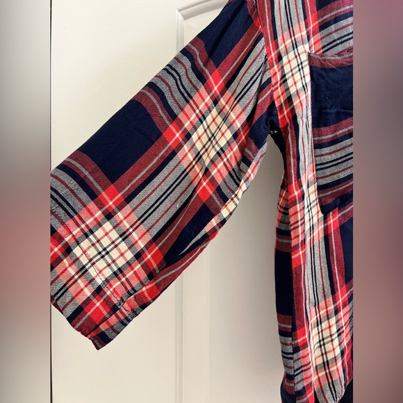 Zara Plaid Oversized Button Down with Oversized Pockets - Picture 5 of 7